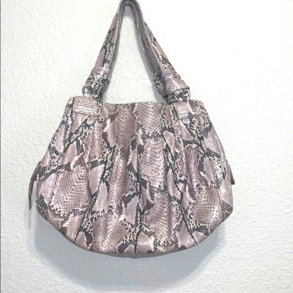 Cole Haan Snake Print Satchel - Picture 1 of 8